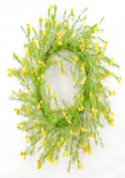 22 in. Artificial Flower Wreath (Each)