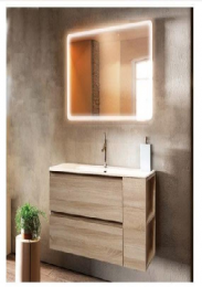 31 in. X 18 in. Wood Rectangular Floating Vanity White Ceramic Basin (Each)