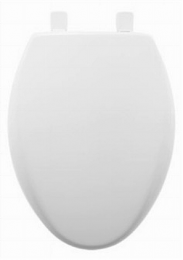 18 in. X 14 in. Plastic Elongated Toilet Seat (Each)