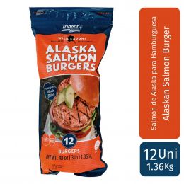 Trident Seafoods Salmon Burger 1.36 kg / 3 lb