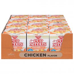Nissin Cup Noodles Chicken 12 Units / 64 g / 2.25 oz
