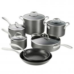 Selection Anodized Aluminum Cookware Set 12 Pieces