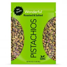Wonderful Toasted Shelled Pistachios with Salt 680 g / 24 oz