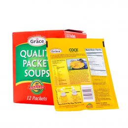Grace Chicken Flavored Soup Mix with Spices 12 Units / 50 g / 1.7 oz