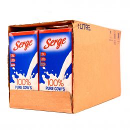 Serge Pure Full Cream Cow's Milk 12 Units / 1 L / 34 oz