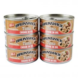 Brunswick Chunk Tuna in Oil Canned 6 Units / 142 g / 5 oz