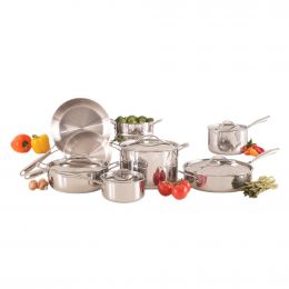 Selection Stainless Steel Cookware Set 13 Pieces