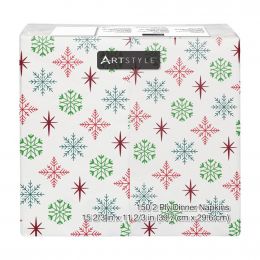ArtStyle Red and Green Napkins 150 Units