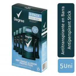 Degree Cool Rush Deodorant 5 Units / 76 g / 2.7 oz