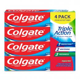 Colgate Triple Action Toothpaste with Anticaries Formula 4 Units / 189 g