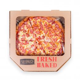 Selection Whole Ham and Cheese Pizza 45.7 cm / 18" 6 Slices Freshly Baked