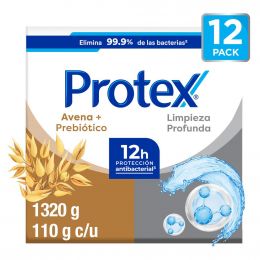 Protex Deep Clean Oatmeal Antibacterial Bar Soap 12 Units / 110 g / 3.8 oz