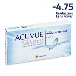 Acuvue Oasys -4.75 Esferico Contact Lenses 6 Units