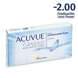 Acuvue Oasys -2.00 Esferico Contact Lenses 6 Units