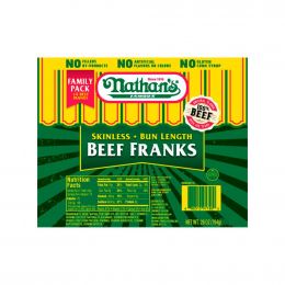 Nathan's Skinless Beef Franks 794 g / 1.75 lb