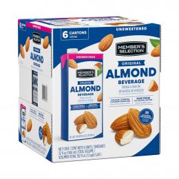 Selection Unsweetened Original Flavor Almond Beverage 6 Units /  946 mL / 32 oz