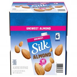 Silk Almond Original Unsweetened Beverage 6 Units / 946 mL / 32 oz