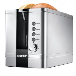 Chefman 2-Slice Stainless Steel Toaster with 7 Settings