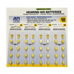 Selection Hearing Aid Batteries Size 10 / 40 Units