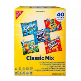 Oreo, Ritz Bits, Nutter Butter Bites & Teddy Grahams Mini Cookies Variety 40 Units / 28 g / 1 oz