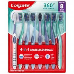 Colgate 360 Deep Clean Toothbrush 8 Units