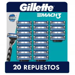 Gillette Mach3 Razor Refill with 3 Blades / 20 Units