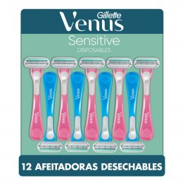 Gillette Venus Sensitive Women's Razor for Sensitive Skin 12 Units