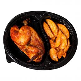 Selection Half Rotisserie Chicken with Potato Wedges