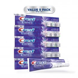 Crest Toothpaste 3D White Advanced Whitening 5 Units / 147 g / 5.2 oz