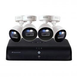 Lorex 4K DVR Digital Video Recorder with 8 Channels and 4 Cameras