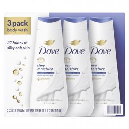 Dove Deep Moisture Body Wash 3 Units / 680 mL / 23 oz