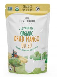 Just About Foods Mango Organic Dried Mango 15 Units / 28.35 g / 0.89 oz