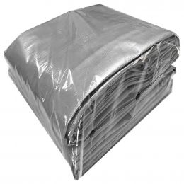 Grey Polyethylene Tarpaulin High Resistance 2 Units