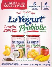 La Yogurt Pina Colada and Mango 12 Units / 170 g / 6 oz