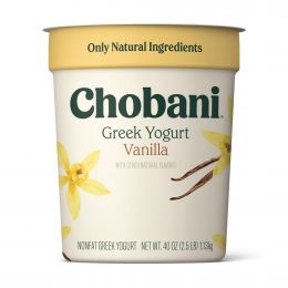 Chobani Greek Yogurt Vanilla 1.13 kg / 40 oz