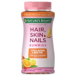Nature's Bounty Hair, Skin and Nail Gummies with Collagen 80 Units