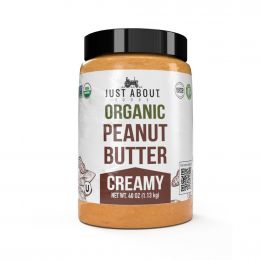 Just About Foods Organic and Creamy Peanut Butter 1.13 kg / 40 oz