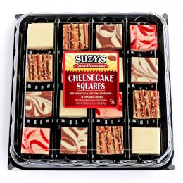 Suzy's Cream Cheesecake Assorted Flavors Cheesecake Squares 16 Units