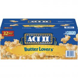 Act II Microwave Oven Popcorn 32 Units / 78 g / 2.75 oz