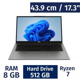 RCA 43.9 cm / 17.3” Inches Laptop AMD Ryzen 7 8 Gigabytes / 512 Gigabytes RWNR7L1747-TI