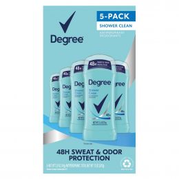 Degree Shower Clean Women's Deodorant 5 Units / 74 g / 2.6 oz