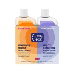 Clean & Clear Day-Night Facial Cleansers 2 Units / 240 mL