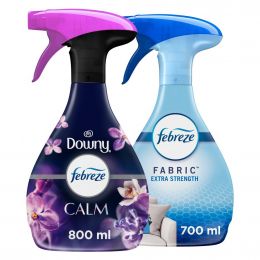 Febreze Extra Strength Fabric Refresher Spray 700 mL / 23.6 oz + Downy Calm 800 mL / 27 oz
