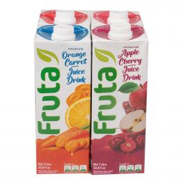 Fruta Assorted Juices 4 Units / 1 L / 33.8 oz