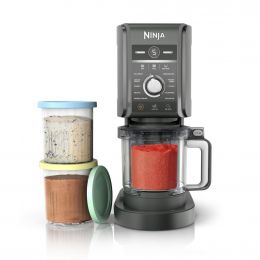 Ninja Creami Deluxe Ice Cream Maker with 5 Functions and 3 Containers with Lids CN501CO