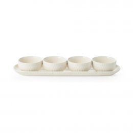 BAUM 5-Piece Oval Tray and Serving Bowl Set