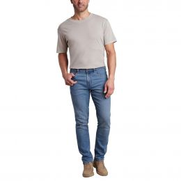 Copper and Oak Jeans with 5 Pockets and Elastic Waistband for Men