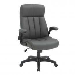 Techni Mobili Executive Office Chair with Adjustable Height and Flip-Up Arms
