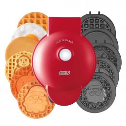Dash Non-Stick Waffle Maker with 7 Removable Plates with Themed Design