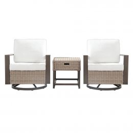 ’s Selection 3-Piece Swivel Bistro Chair Set